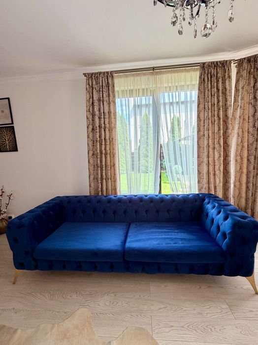 Canapele set Chesterfield catifea