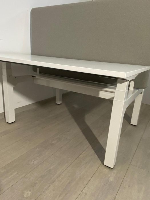 6 Buc. Birou Dublu, Cadru Metalic; Masă de Lucru 2 Blaturi