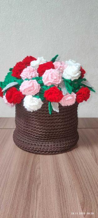 Плед букет с 33 розы