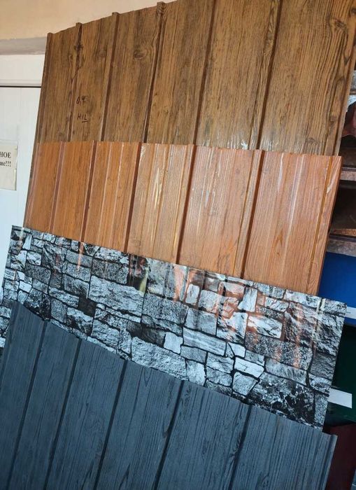 Профнастил  декор под камень, дерево  0,4 - Н8,Н12,Н21, Н27,Н35