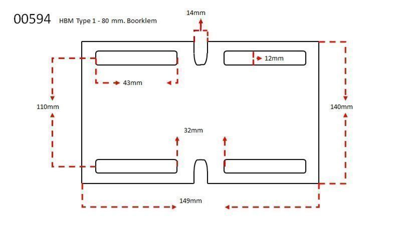 Менгеме за колонна бормашина, тип 1 100мм hbm