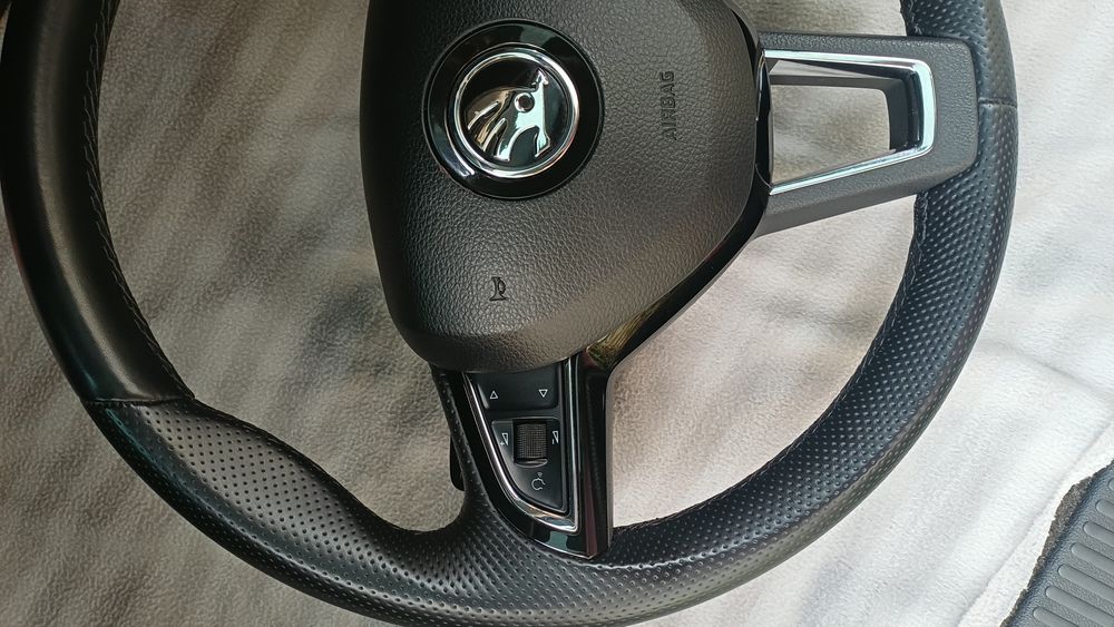 Volan Original Skoda Octavia 3 Facelift 2017+ DSG cu Padele | Stare Impecabilă
