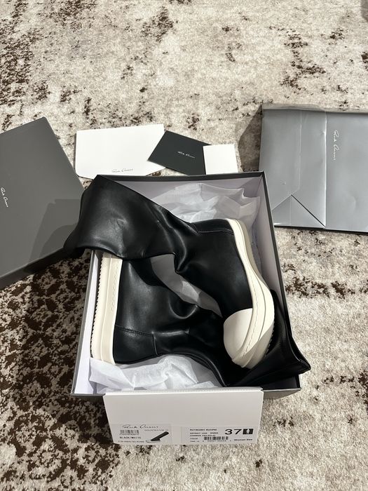 rick owens ankle boots 37