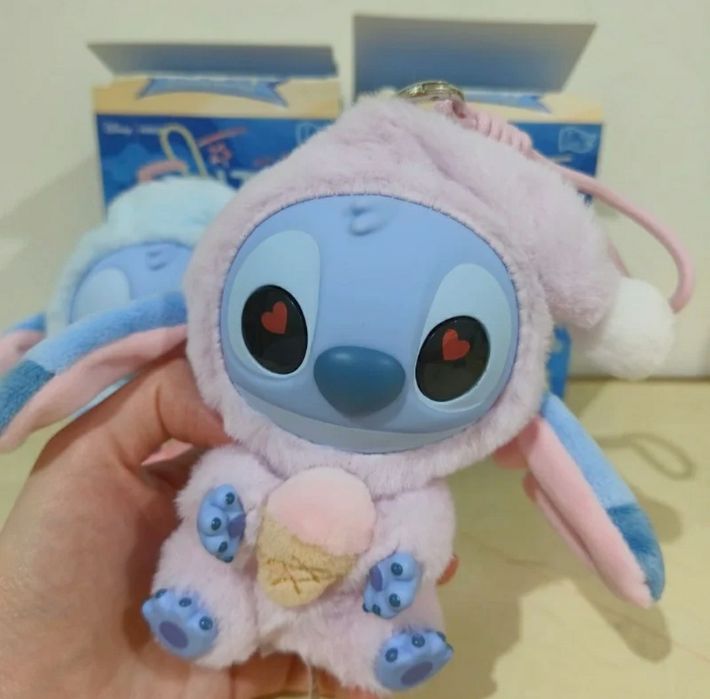 Стич Лабубу брелок