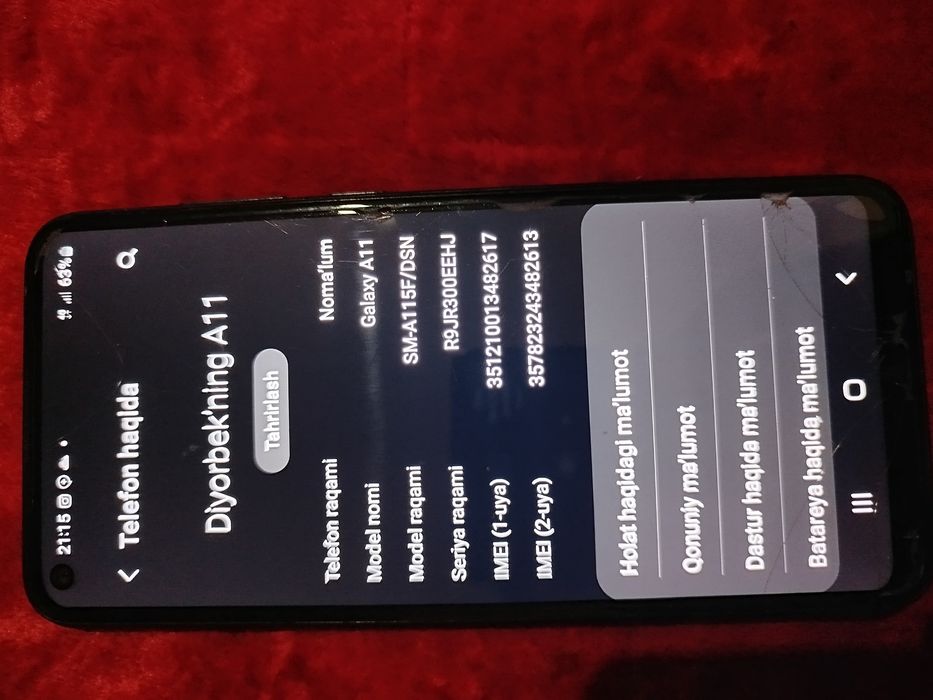 Samsung A11 Tezda sotila