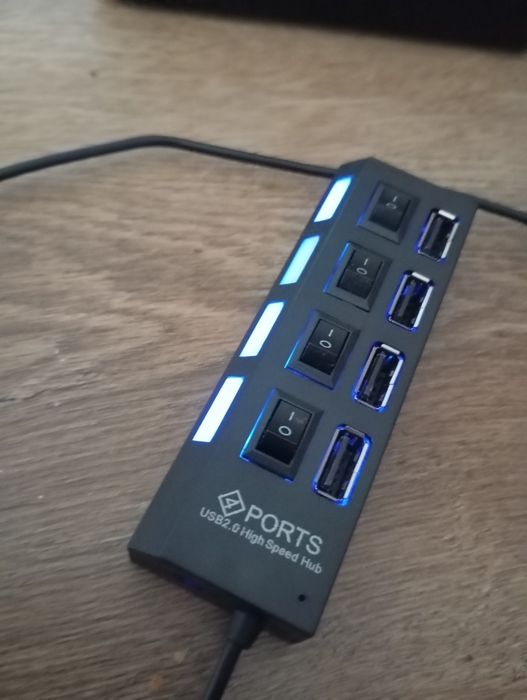 Prelungitor USB 4 porturi, led