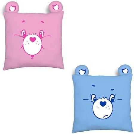 Нова Декоративна възглавница Care Bears 35 см двустранен дизайн Мека квадратна за детска стая
