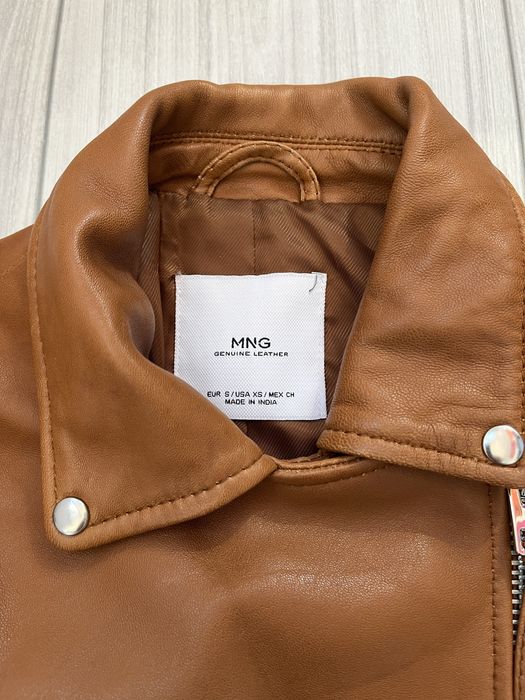 Geaca biker piele naturala