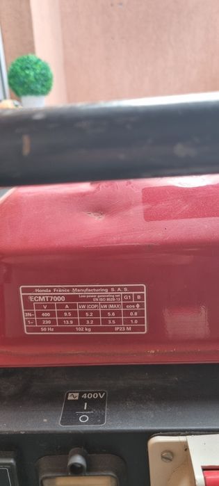 Generator Honda ECMT 7000 400 V