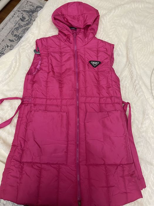 Pink kurtka, bez rukavka