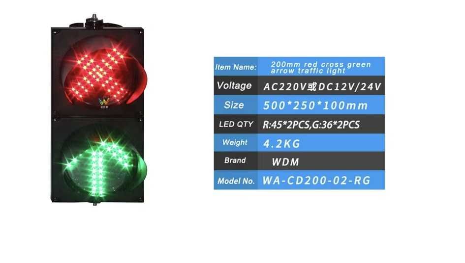 Semafor parcare 50 cm, diametru 20 cm NOU