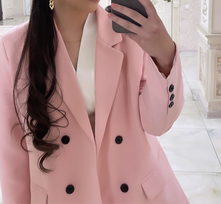 Пиджак классика. Розовый.