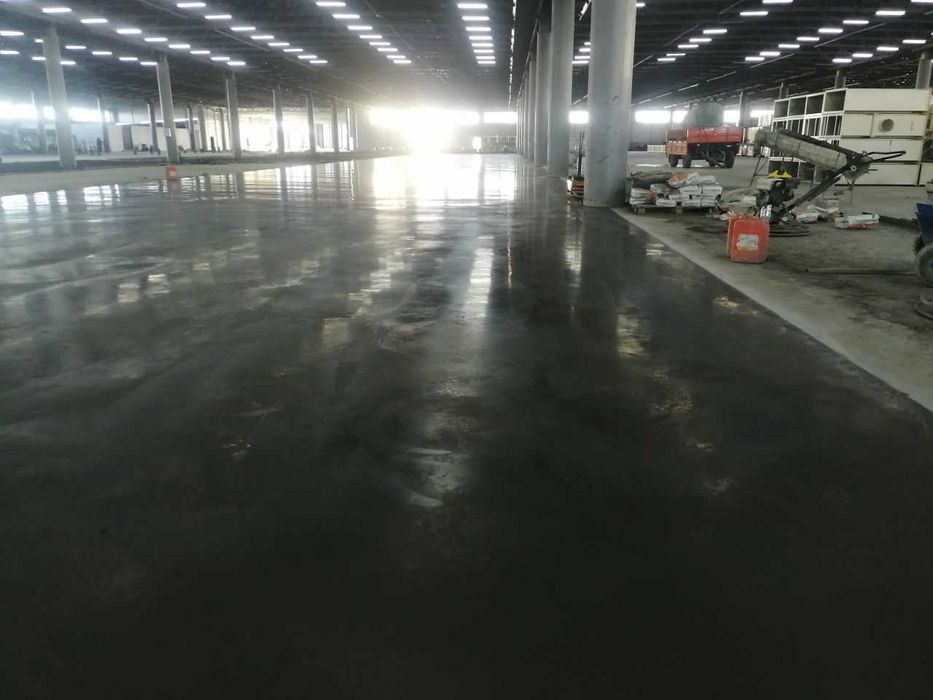 Заливка бетонного пола, приёмка, затирка, шлифовка бетона, топпинг