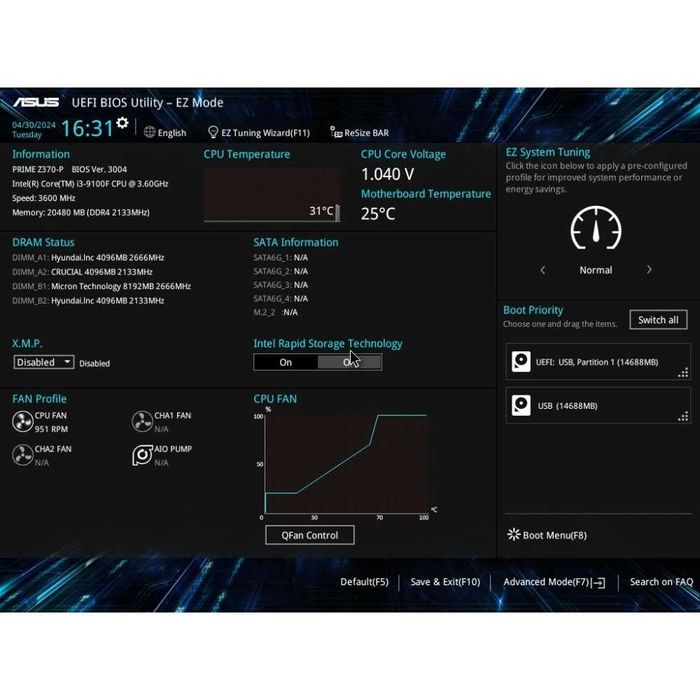 Дъно Дънна платка ASUS Prime Z370-P 1151 DDR4 OVERCLOCK