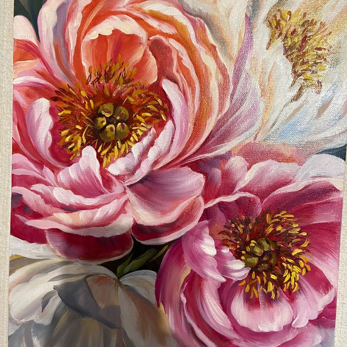 Картина маслом цветы