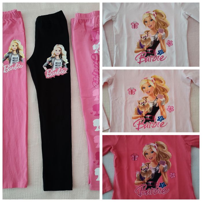 Barbie детски блузки и детски клинчета 128см.
