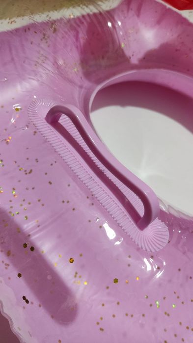 Яркие надувные круги с блестками, 80 см