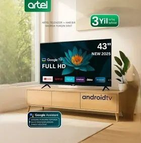 НОВИНКА модел ARTEL 43* PUCH 010 model Smart Android TV Golosovoy pult