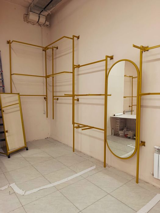 Стеллаж витрина зеркала