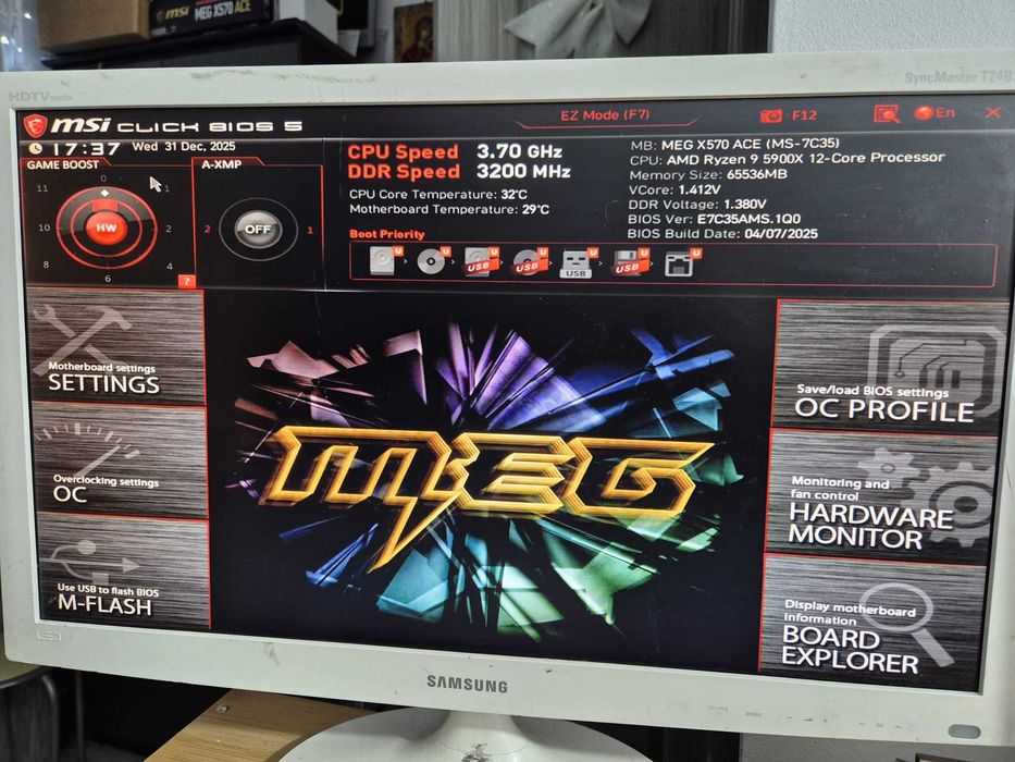 PC Ryzen 9 5900X, 64 Gb RAM, MSI RX 5700 MECH OC