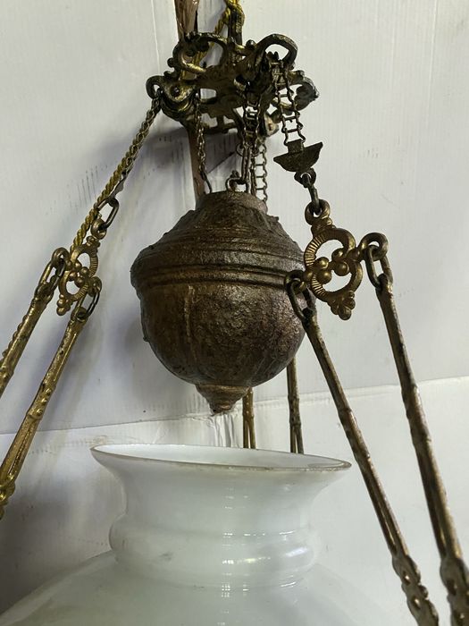 Lampa cu petrol si contragreutate 1910