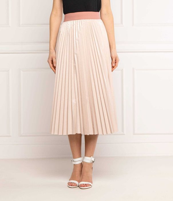 Twinset уникална нова с етикет розова пола солей еко кожа