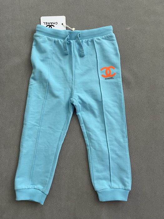 Детско долнище мъжки момченце синьо шанел анцуг chanel панталони