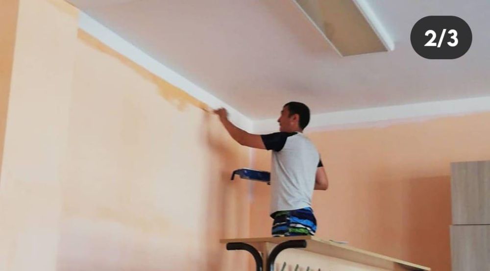 Покраска стен и потолков