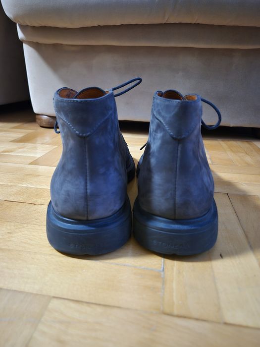 Ghete Bărbați Stonefly, Piele Nubuck Gri, Confort, Italian - 41