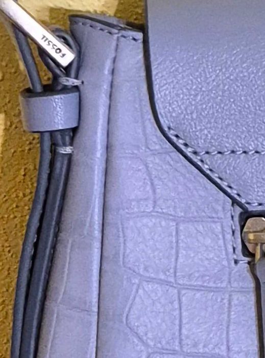 Geantă Crossbody Fossil – piele naturală – lilac deschis - nouă