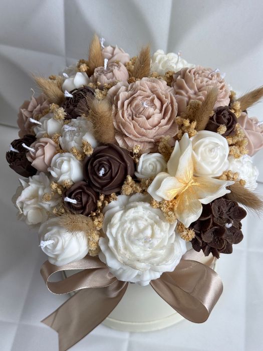 Букети от ароматни соеви свещи