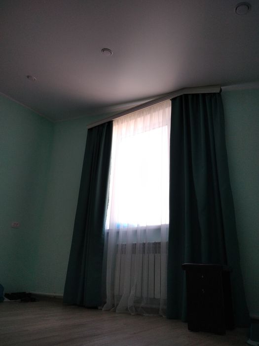 Установка гардин ролшторы