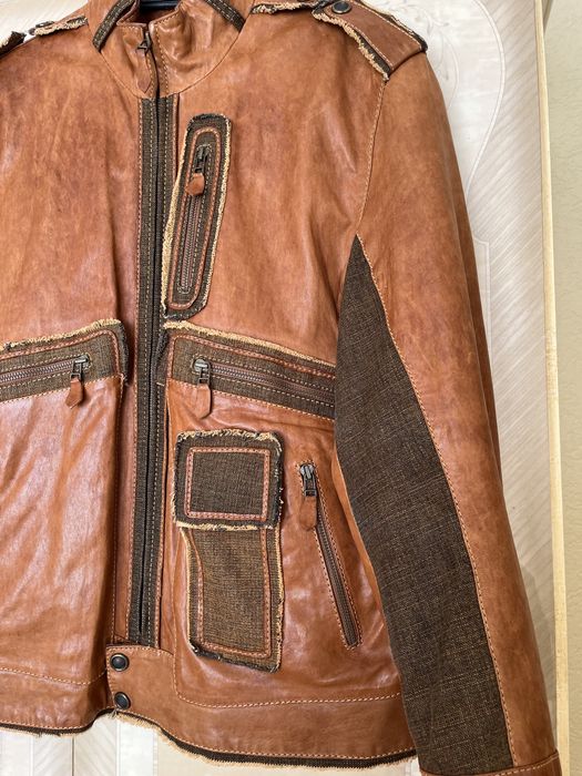 Дизайнерско мъжко кожено яке