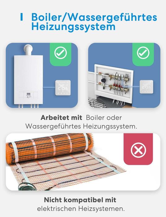 Meross WiFi интелигентен термостат за бойлери