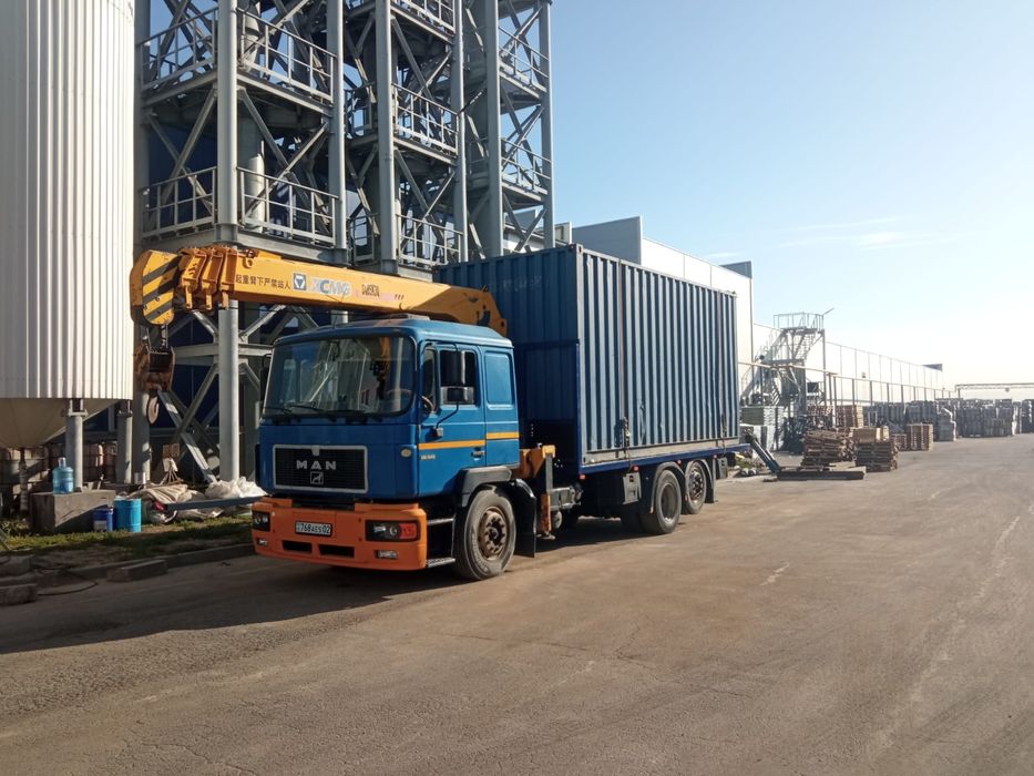 Манипулятор. Перевозка контейнера.