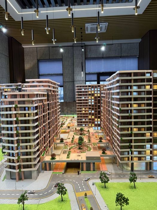 ЖК Bobur Residence ул Бабур Бизнес Класс вид во двор с ремонтом