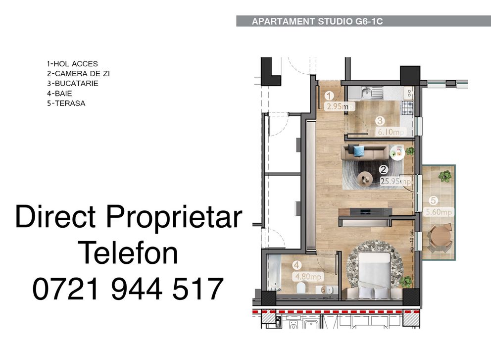 Apartament 2 Camere Belvedere Residences