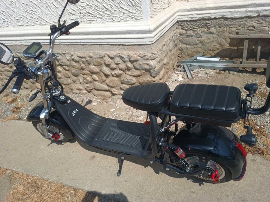 Scuter electric City Coco Harley JRH 1500w IMPECABIL cu sau fără permis 25-45 km/h