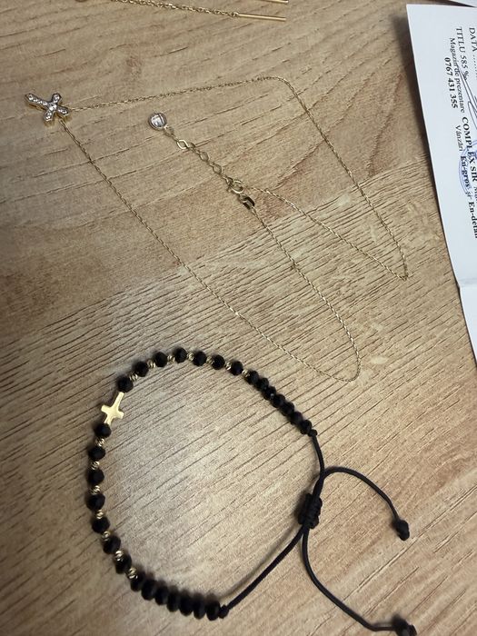 Vand cercei, colier si bratara aur