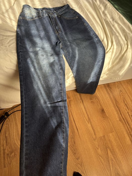 Чисто нови тъмно сини дамски дънки