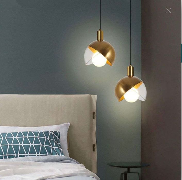 lampa suspendata aurie 3 buc
