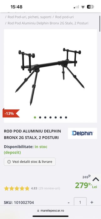 Rod pod+ Senzori Delphin 2 posturi si statie