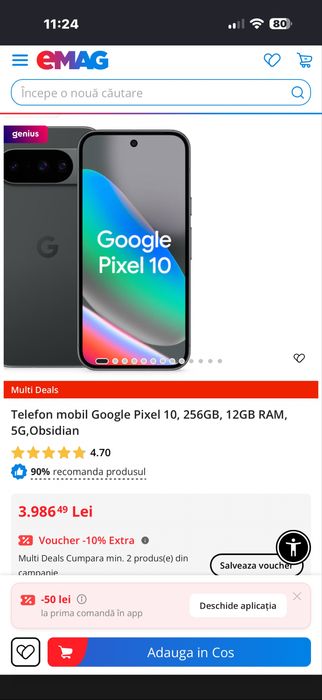 Google pixel 10 sigilat 256 gb !