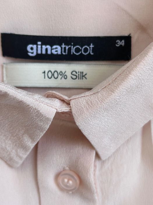 Нежна копринена риза Gina Tricot 100% silk