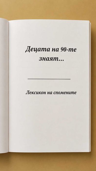 НОВА Книга-Лексикон "Децата на 90-те" | Перфектен Ретро Подарък