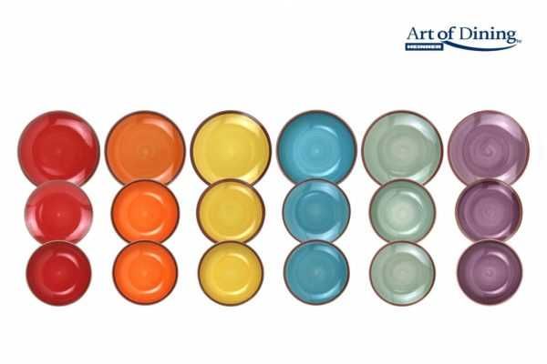 Serviciu de masa ceramica 18 pcs AQUARELLE, ART OF DINING BY HEINNER