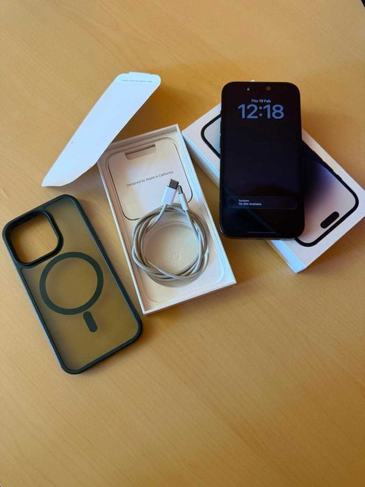 OFERTA~ iPhone 14 Pro S128Gb la cutie IMPECABIL FULL Space Grey Ca NOU