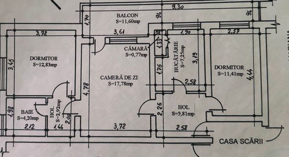 Apartament de vânzare 3 Camere
