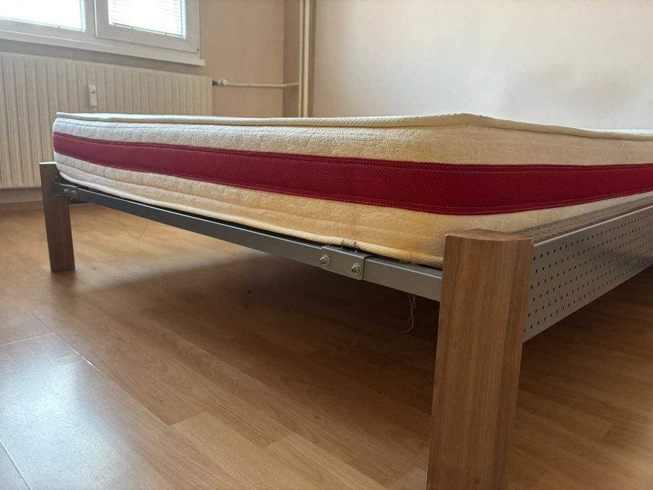Легло с дървена подматрачна рамка и матрак TED 140x200cm