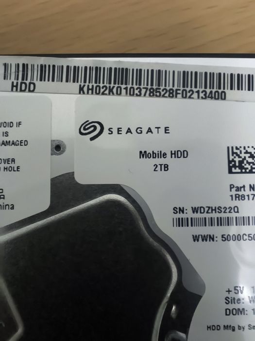 Продам Hdd 2,5" Seagate 2 tb
